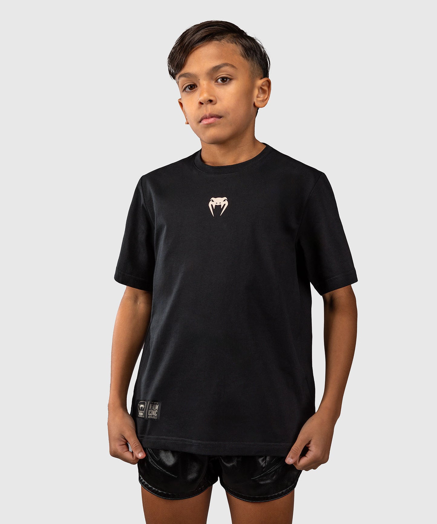 Venum Fight Icon T-Shirt aus Baumwolle - Schwarz