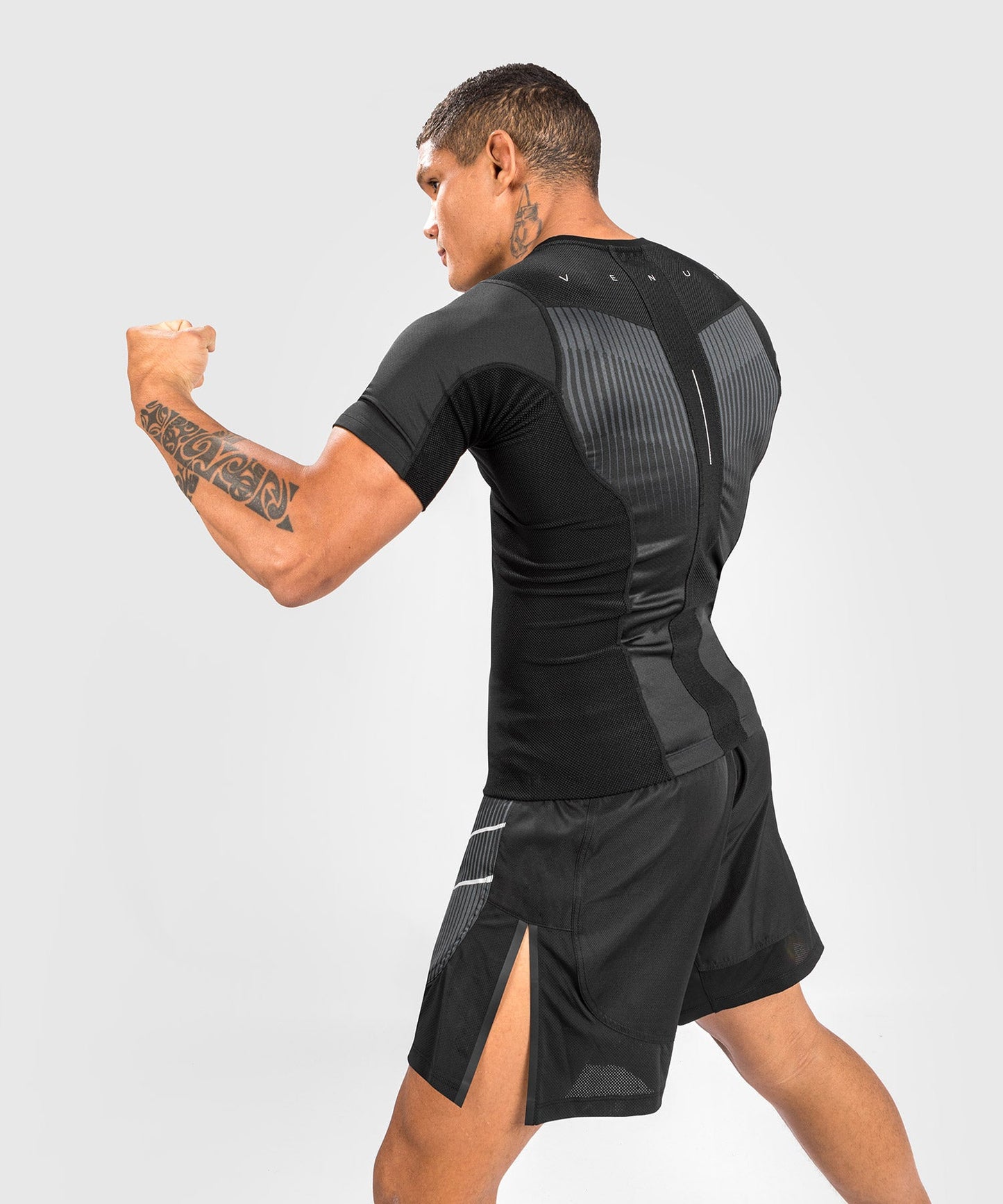 Rashguard Venum Biomecha Manches Courtes - Noir/Gris