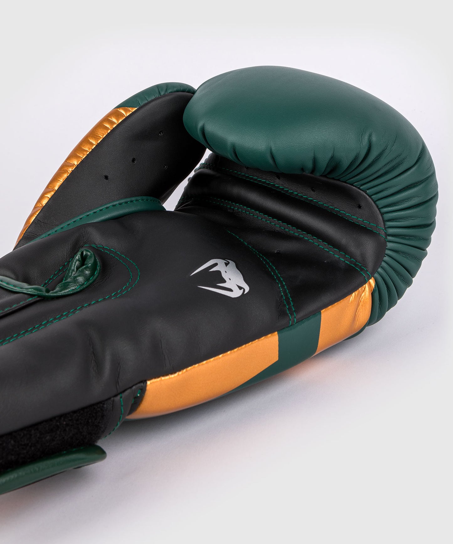 Gants de boxe Venum Elite - Vert/Bronze/Argent