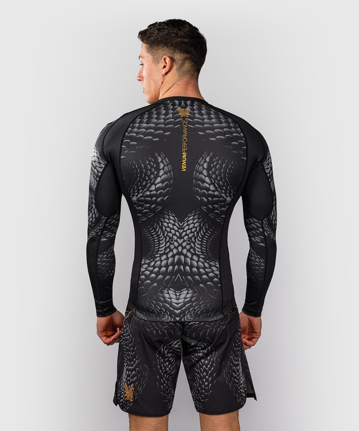 Venum Matupa Langarm Rashguard - Schwarz/Grau/Gold