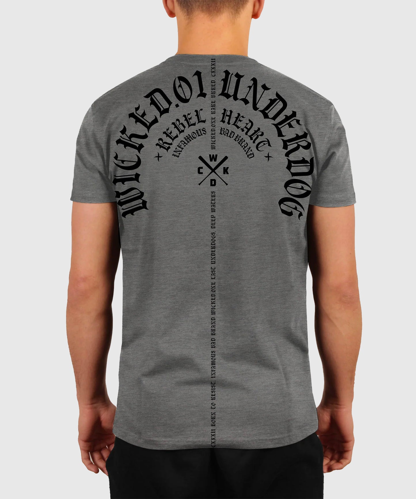 T-shirt WICKED ONE Chains - Gris