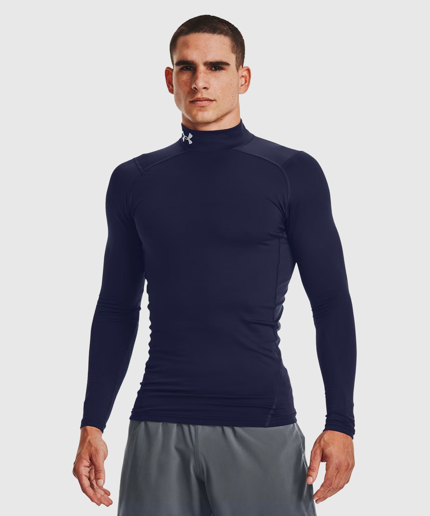 Haut De Compression À Col Montant Under Armour Coldgear - Bleu Marine