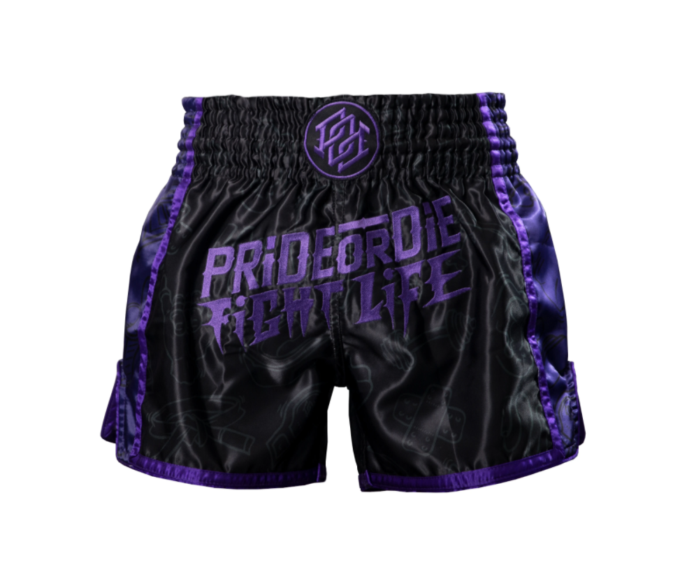 Muay Thai Shorts Pride or Die Fight Life