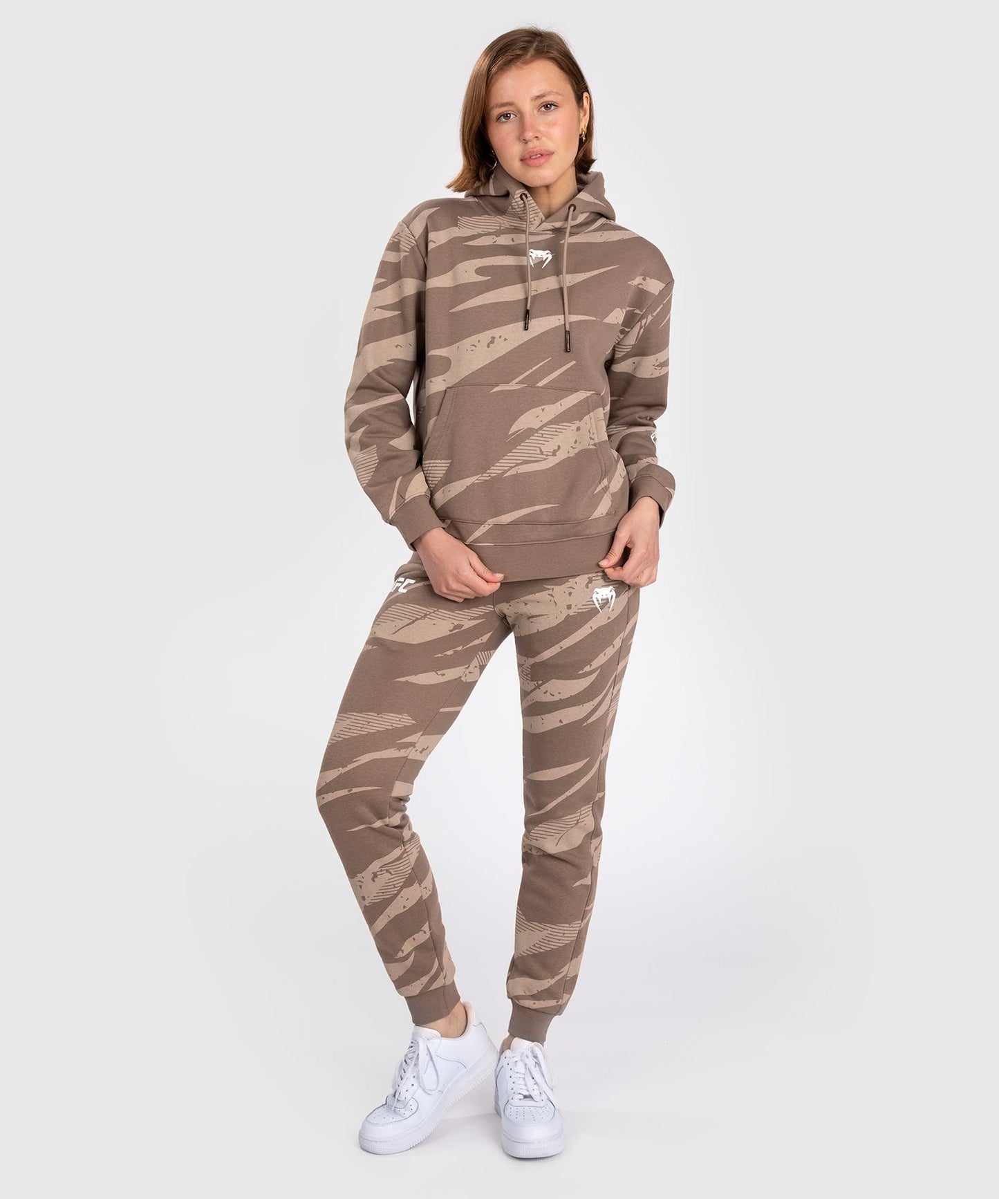 Women's Hooded Sweatshirt UFC Adrenaline by Venum Fight Week - Desert Camo