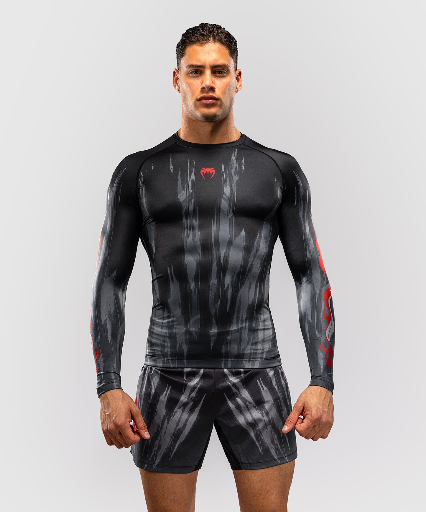 Rashguard à Manches Longues Venum Demon - Noir/Gris