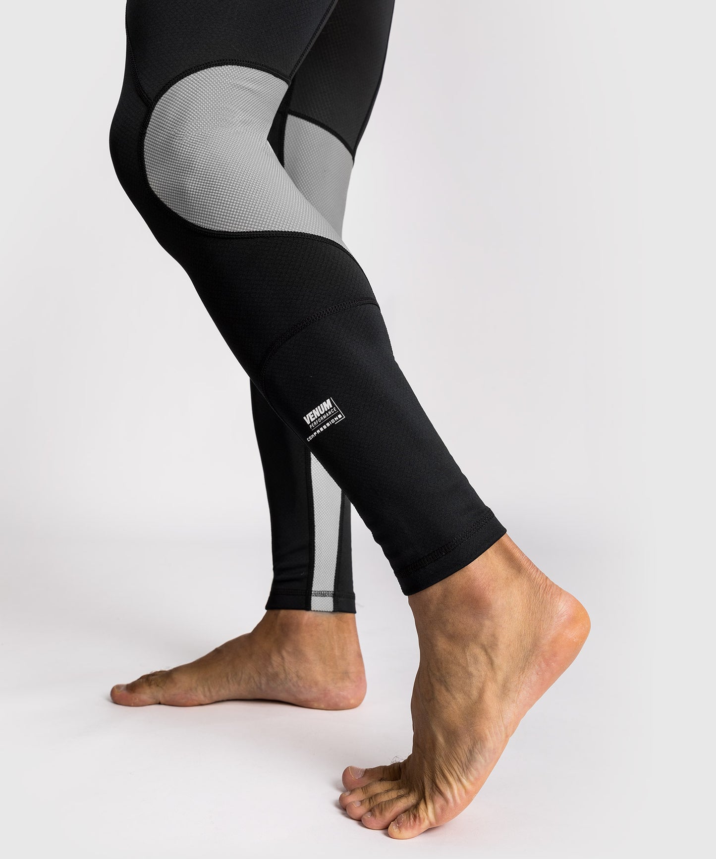 Pantalon de Compression Venum Adrenaline – Noir/Gris Argenté