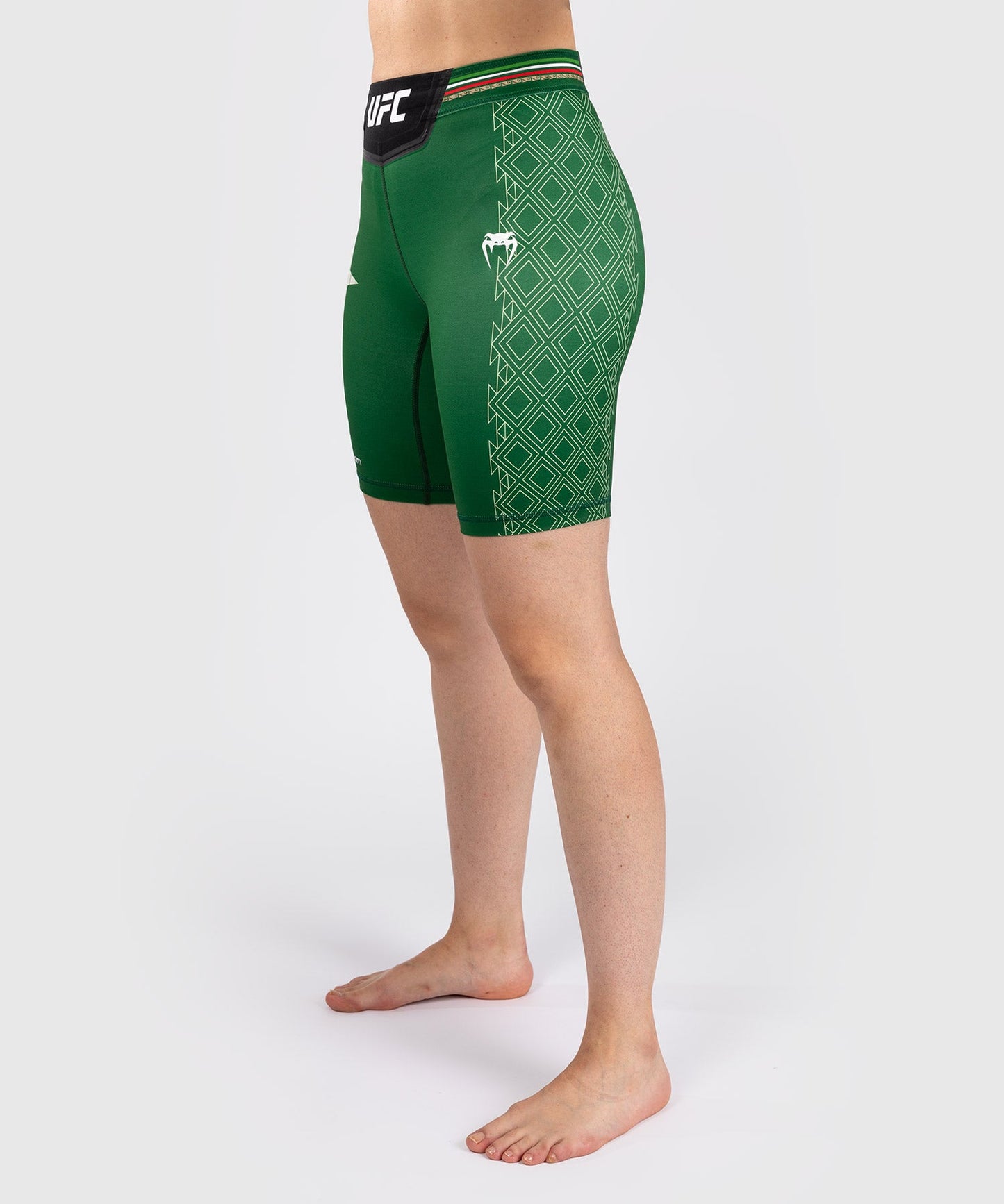 Noche UFC by Venum Authentic Fight Night Women's Compression Short - Long Fit - Green