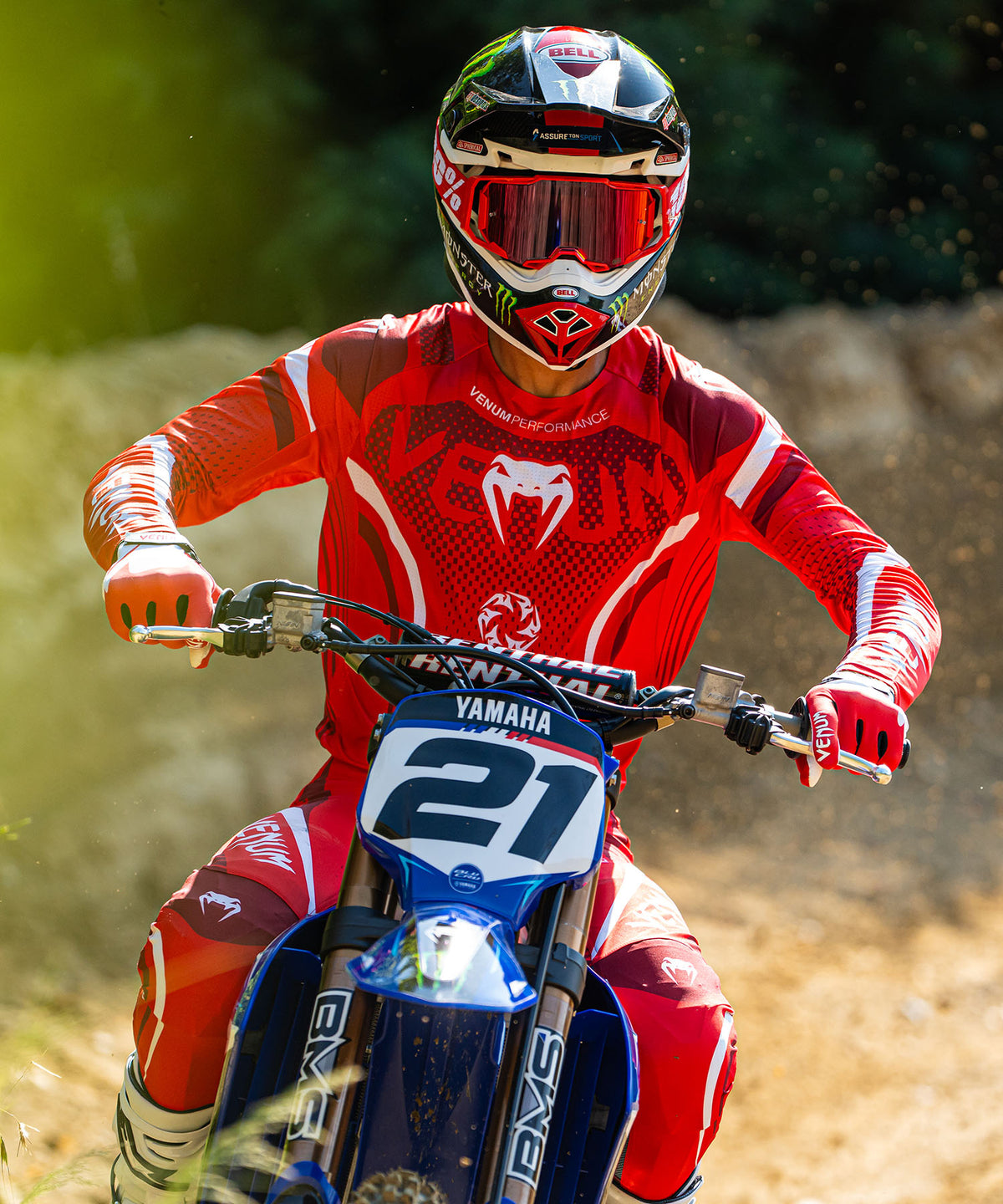 Venum MX Challenger Maglia da Motocross - Rosso