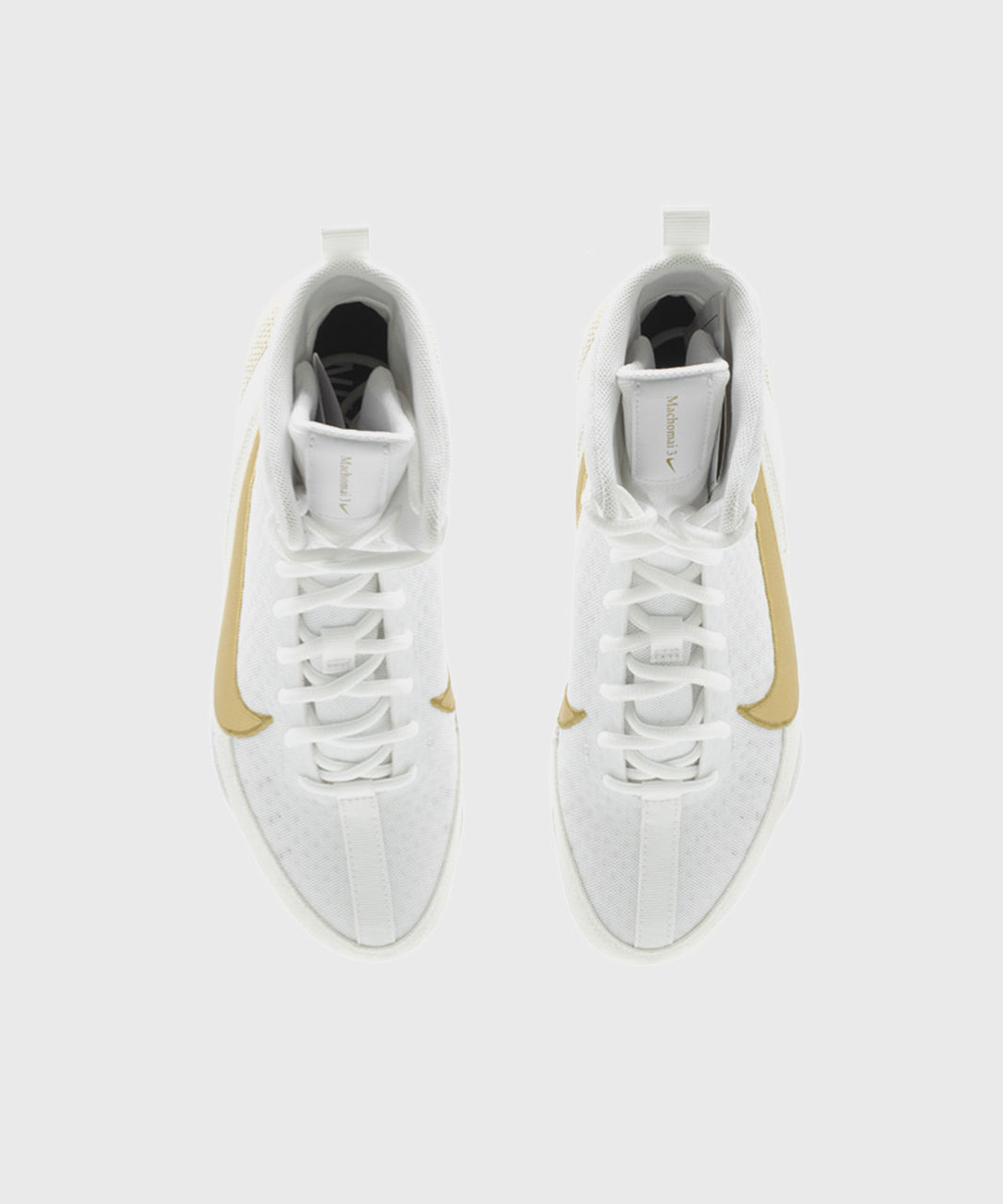 Nike Machomai 3 Mid-High Boxing Shoes - White/Gold