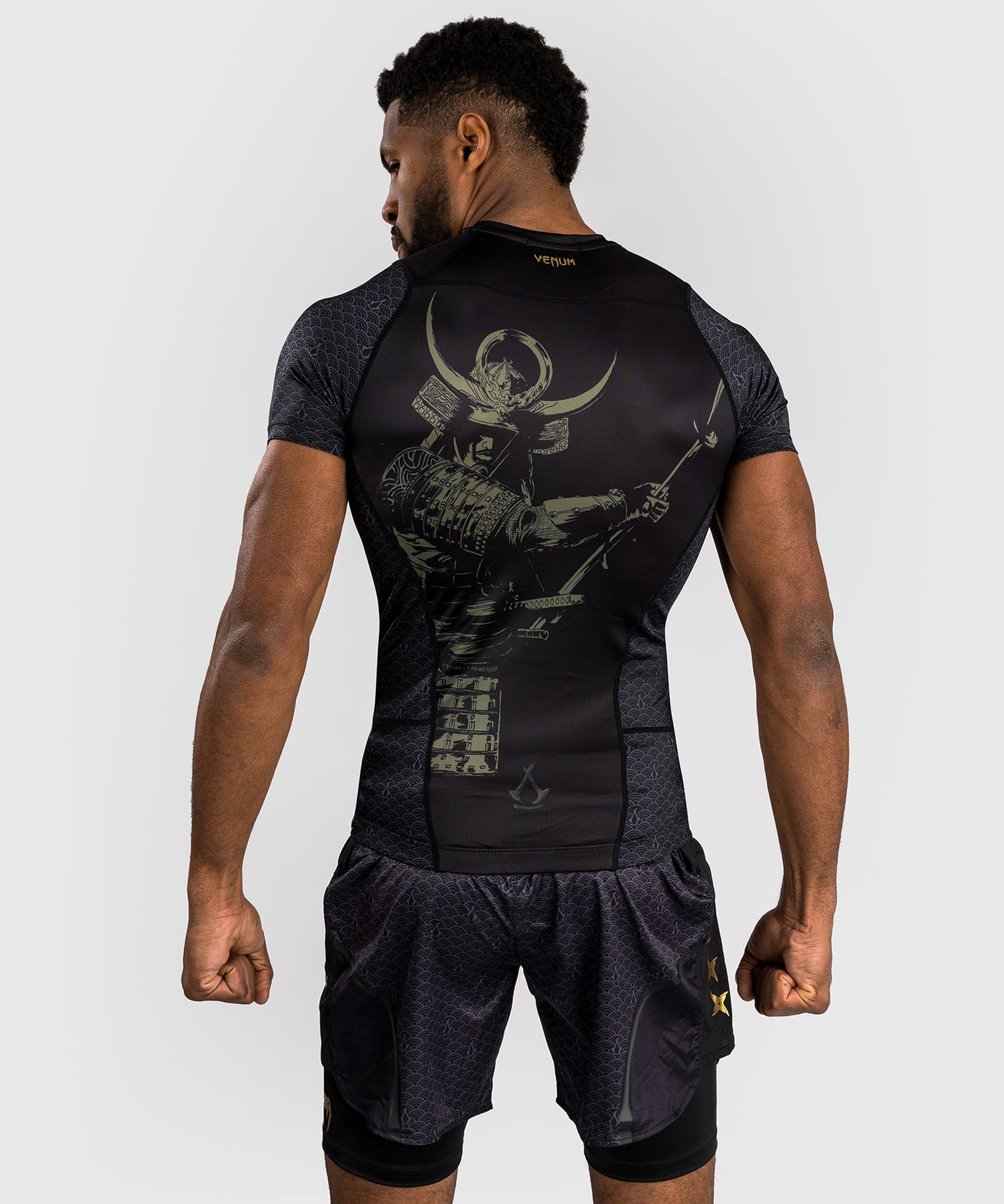 Venum x Assassin's Creed Shadows Short Sleeve Rashguards - Black