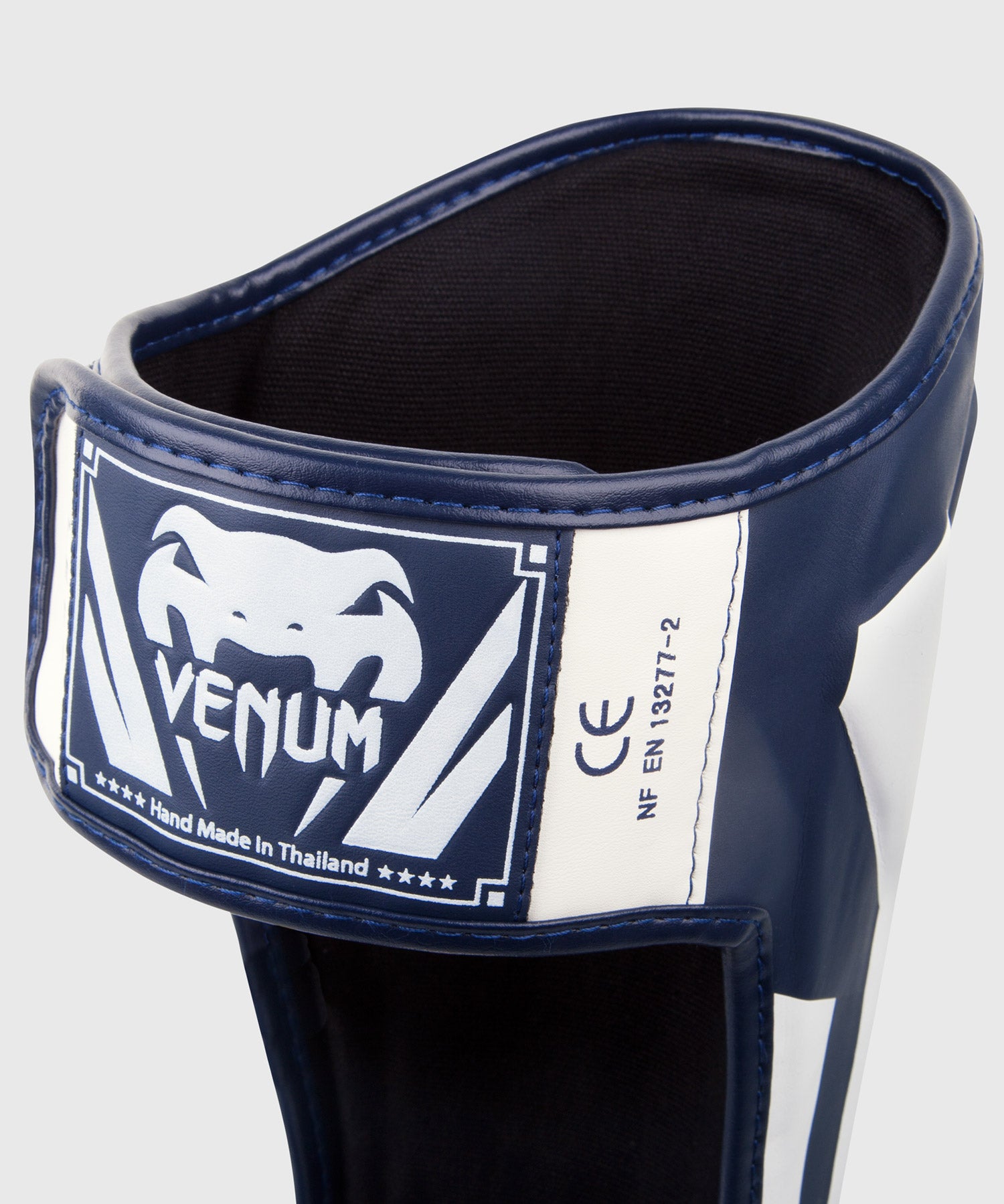 Venum Elite Standup Shin guards - White/Navy Blue – Dragon Bleu