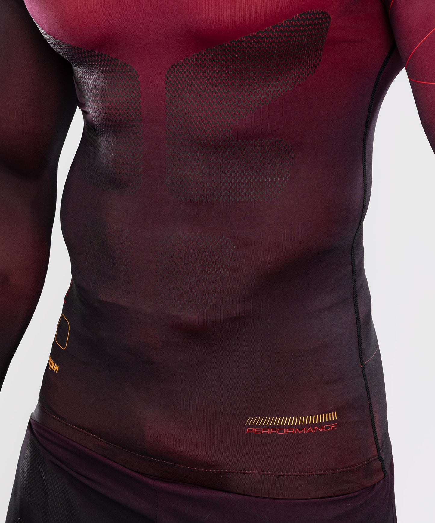 Rashguards Venum Tactical XT Long Sleeve - Black/Bordeaux/Gold