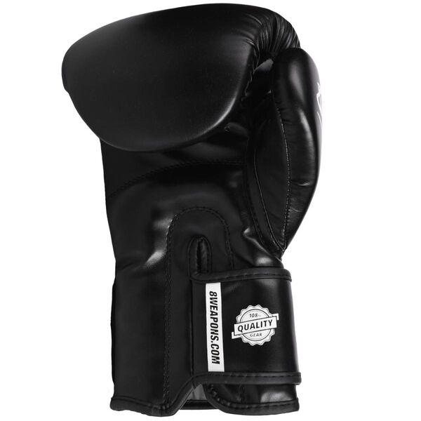 GANTS DE BOXE - 8 WEAPONS PURE BLACK - Noir/Blanc
