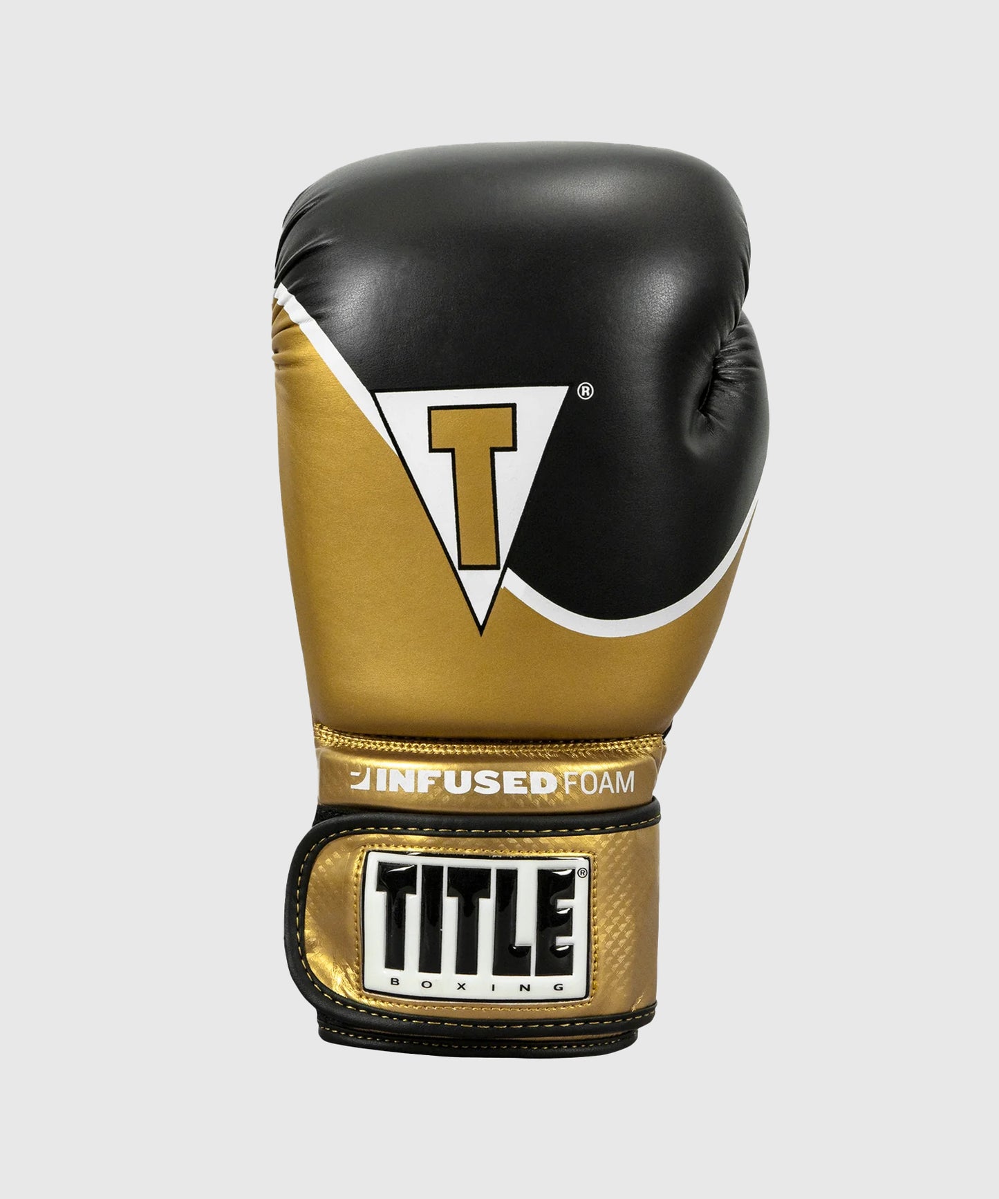 Title Boxing Infused Foam Interrogate 2.0 Boxing Gloves – Gold/Black