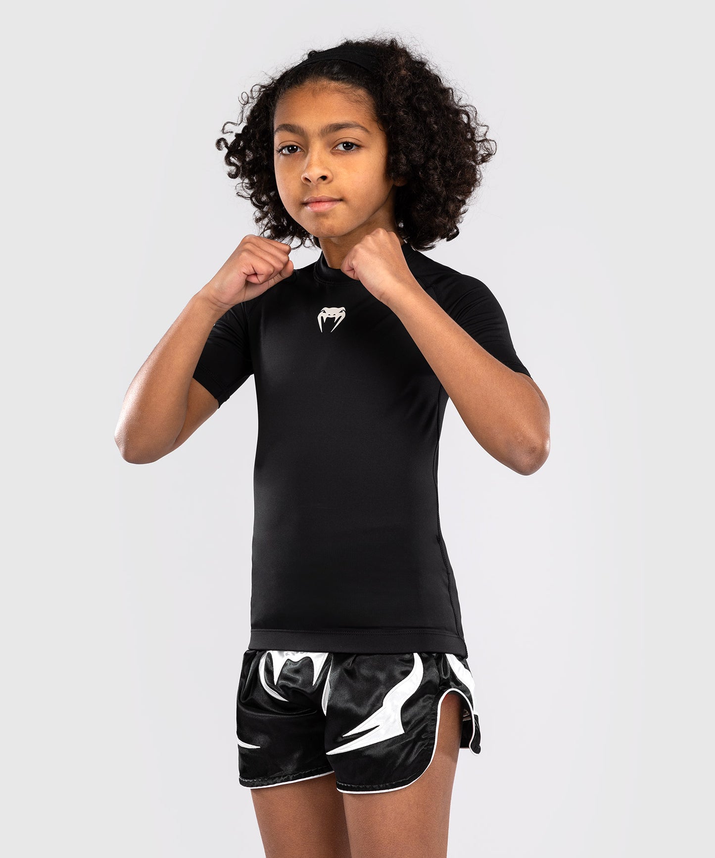 Venum Contender Children's Short Sleeve Rashguards - Black
