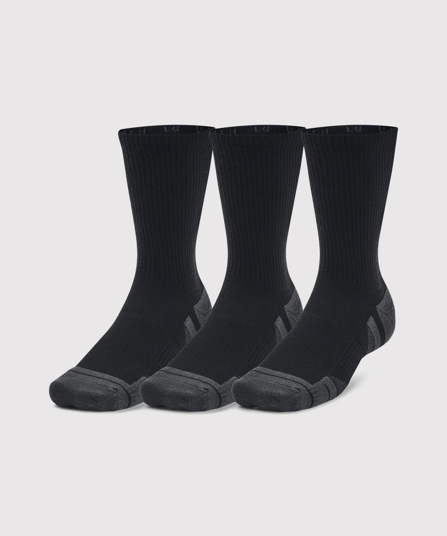 Under Armour Ua Performance Tech 3-Pack High Socks - Black/Grey