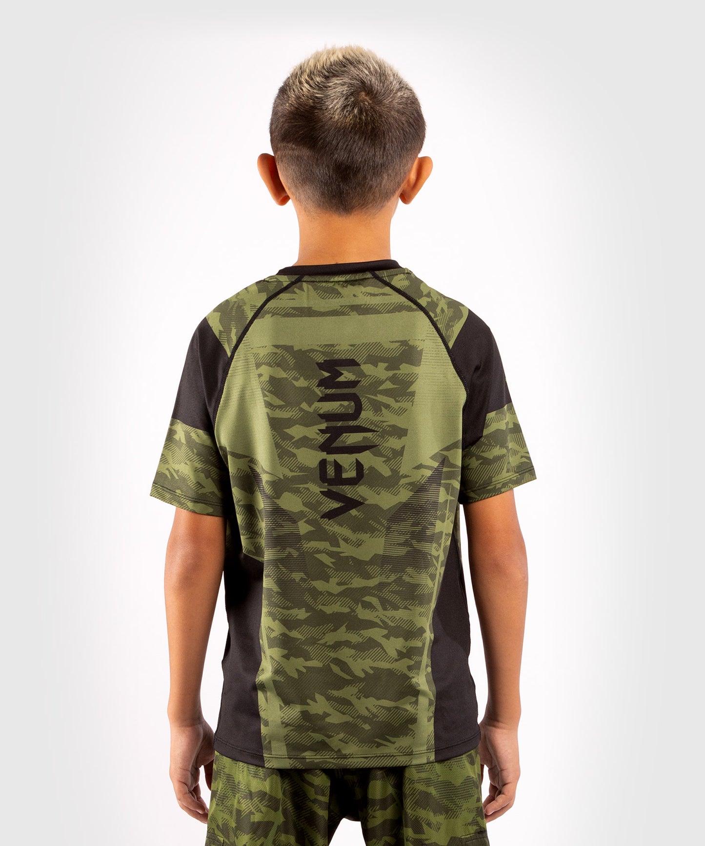 Venum Trooper DryTech Kinder T-Shirt - Forest Camo/Schwarz