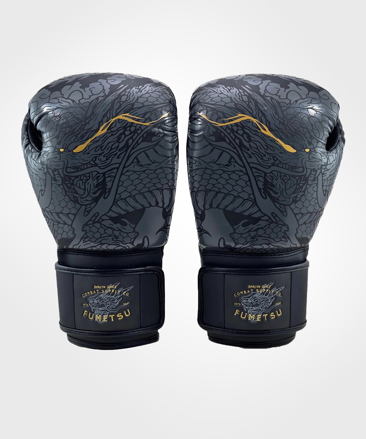 Fumetsu Dragon Slayer Boxing Gloves - Black/Gold