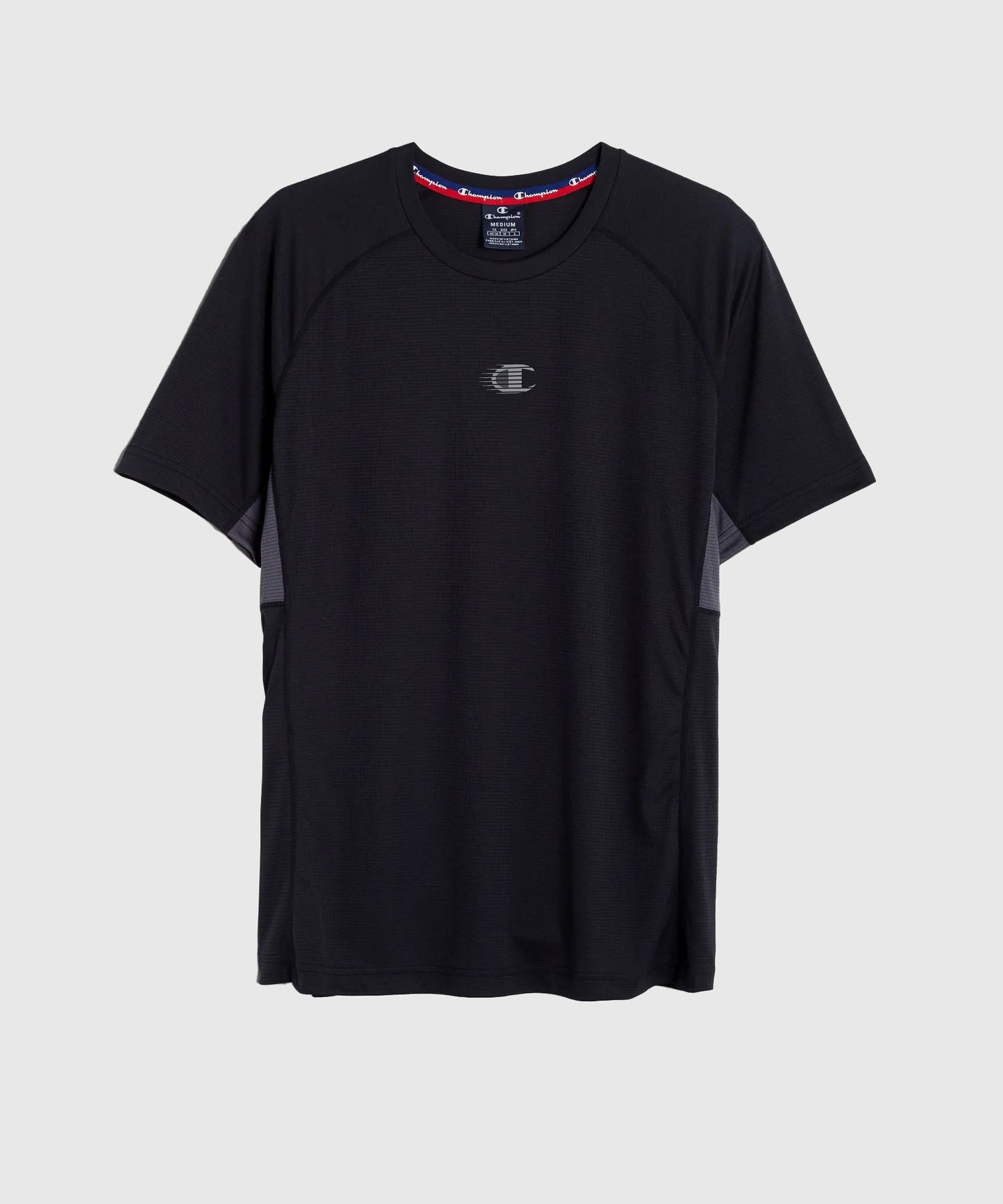 T-Shirt De Sport Champion Sportif Ergonomique - Noir/Gris