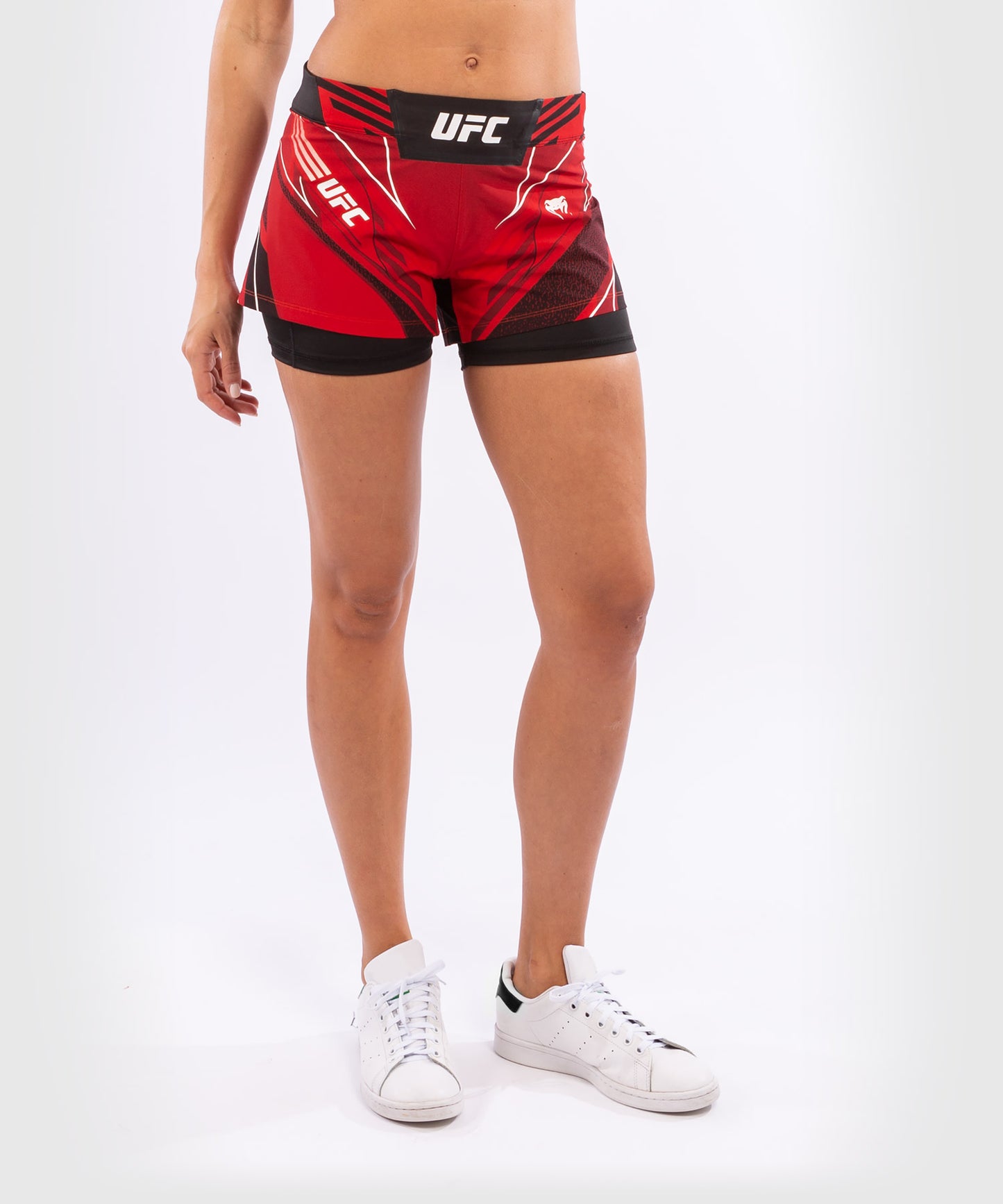 Venum Authentic Fight Night UFC Damen Fightshorts - Kurz geschnitten - Rot