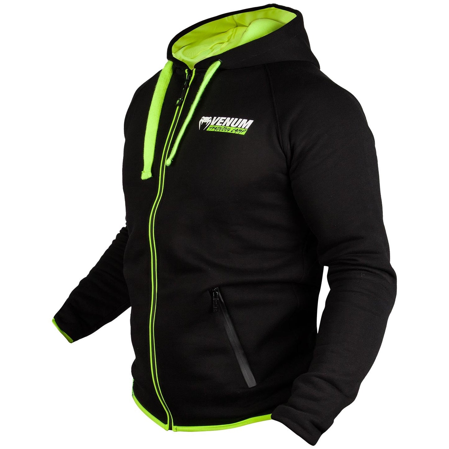 Venum Training Camp Sweatshirt - Black/Fluorescent Yellow