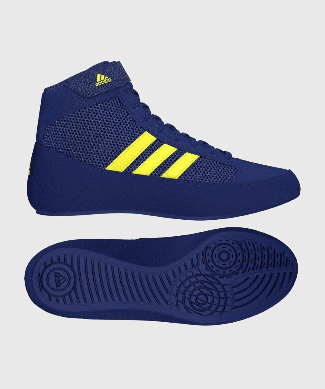 Adidas Havoc Wrestling Shoes Kids Blue/Yellow – Dragon Bleu