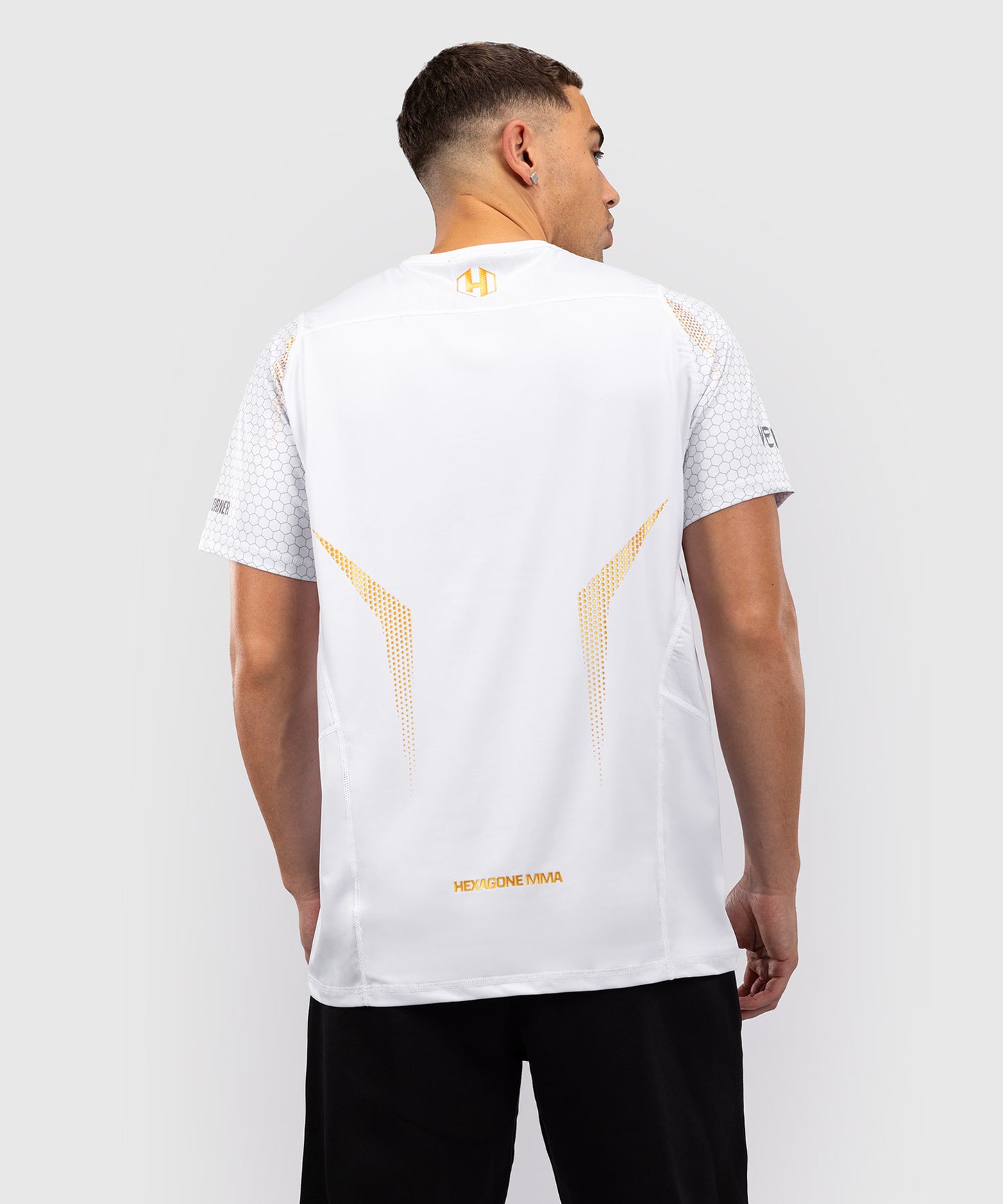 Hexagone MMA x Venum Dry Tech White/Gold T-shirt