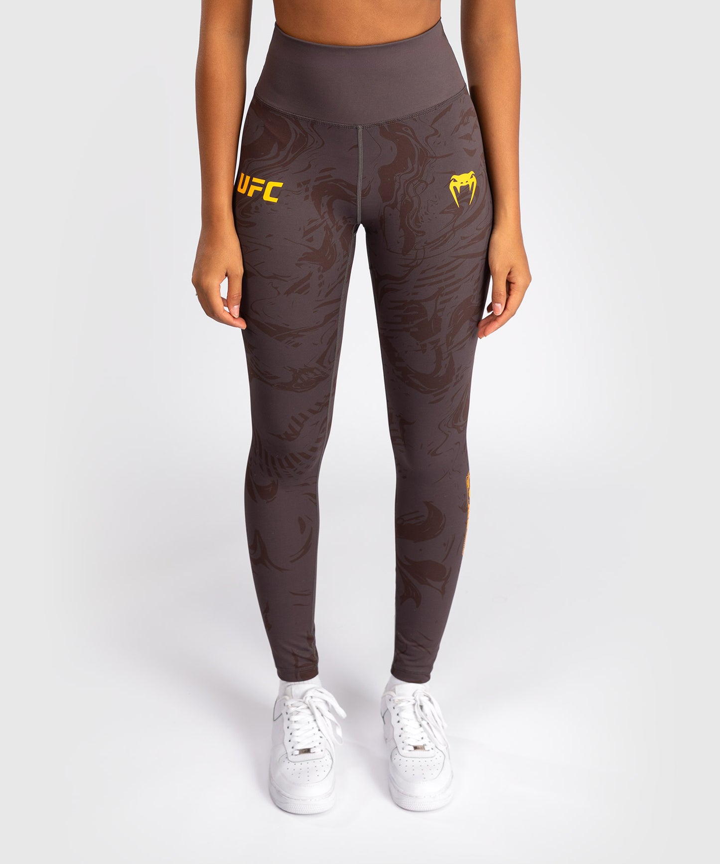 UFC Fusion by Venum Fight Week Performance Leggings für Damen - Erdbraun