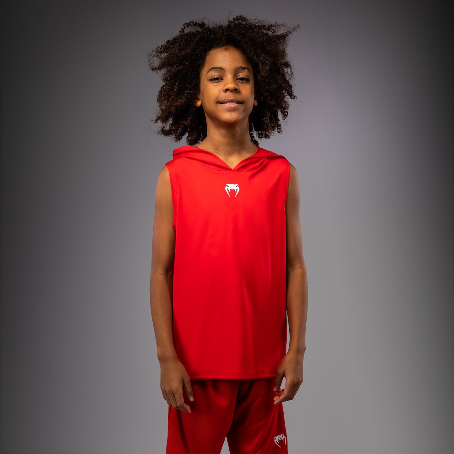 Venum Elite Sudadera con Capucha Sin Mangas Dry-Tech Para Niños - Rojo
