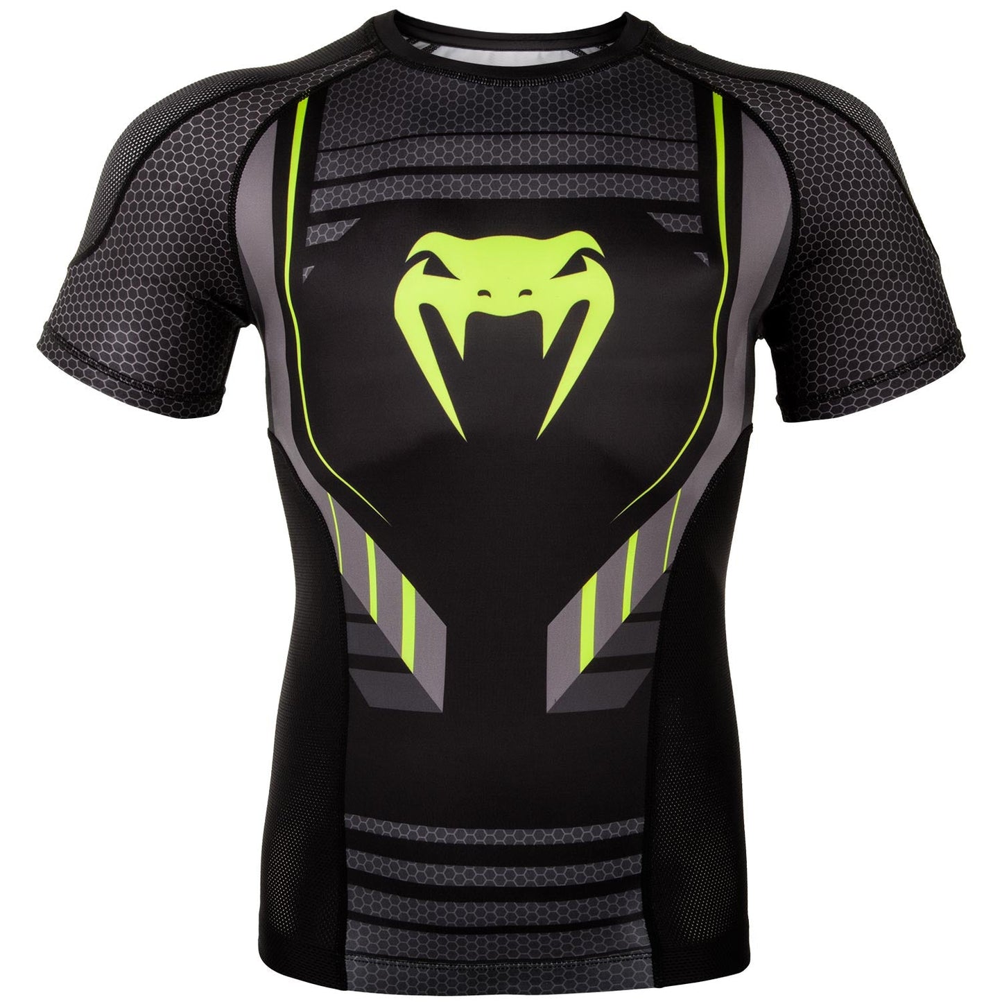 Rashguard Venum Technical 2.0 - Short Sleeve - Black/Yellow