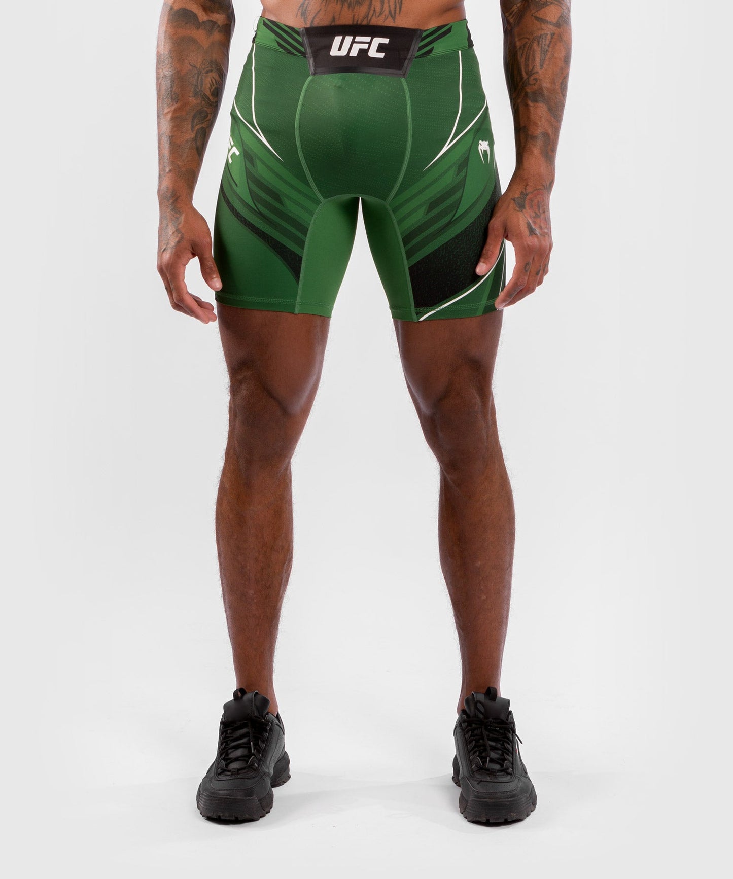 Men's UFC Venum Authentic Fight Night Compression Short - Long Cut - Green
