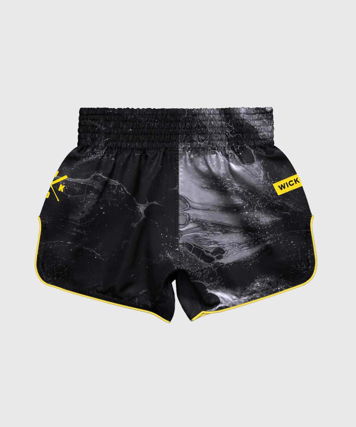 Wicked One Stuff Muay Thai Shorts - Black/Yellow