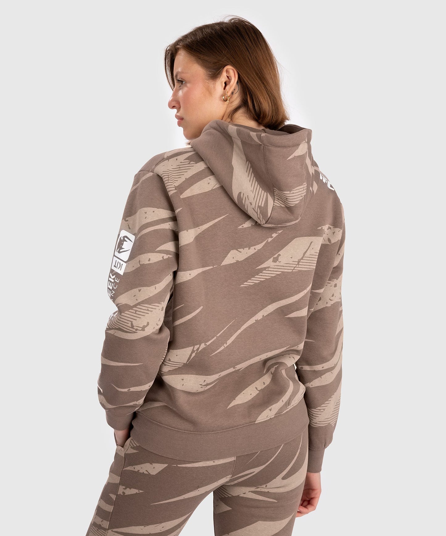 Women's Hooded Sweatshirt UFC Adrenaline by Venum Fight Week - Desert Camo