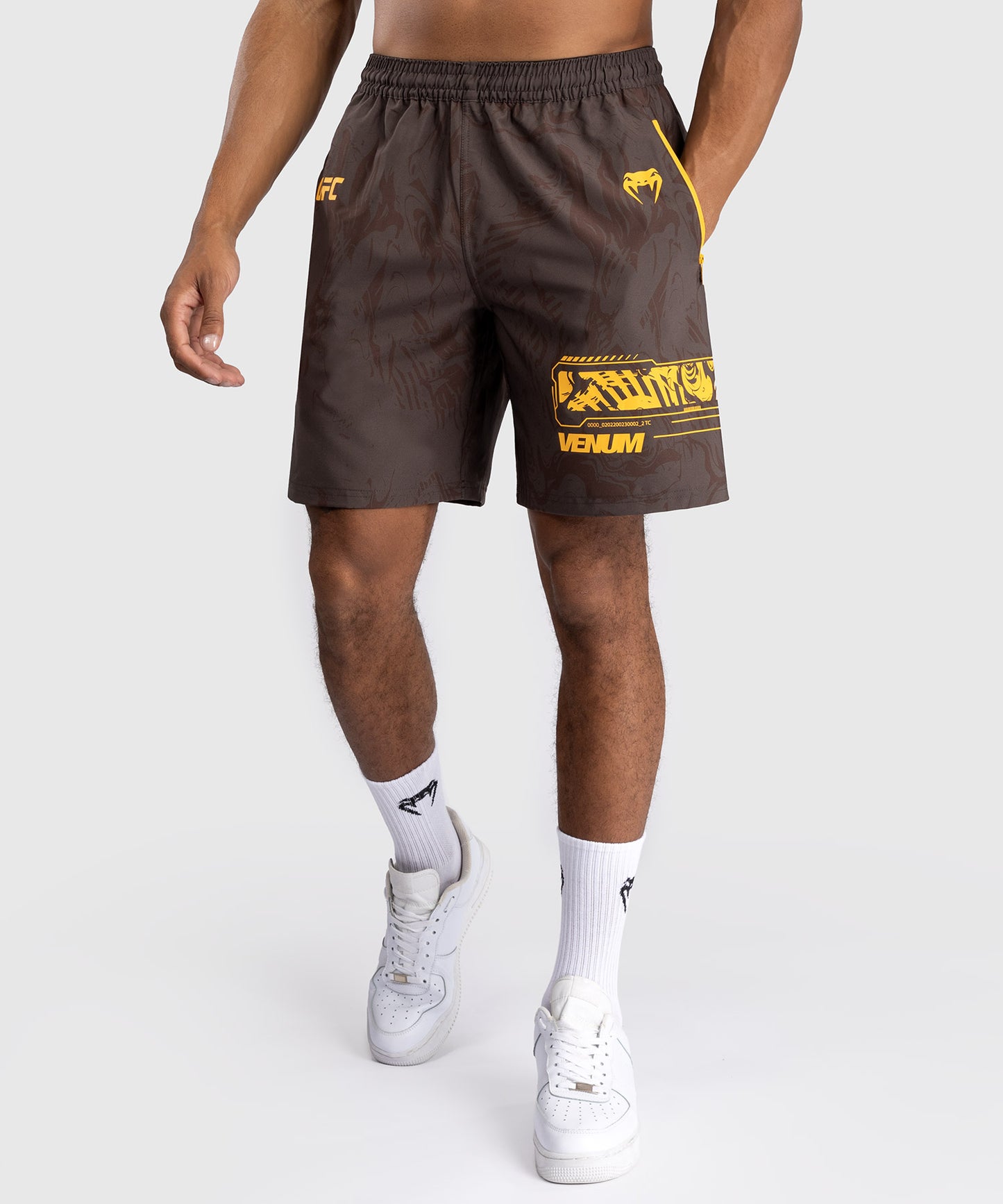 UFC Fusion by Venum Fight Week Performance Shorts für Herren - Erdbraun