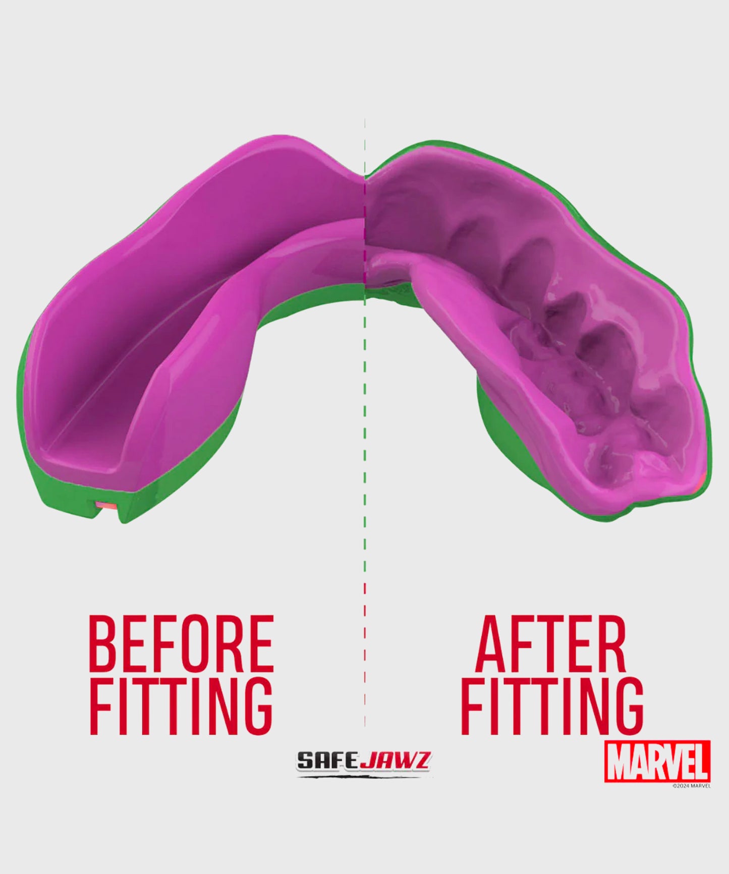 Protège-Dents Safejawz Marvel - The Hulk - Vert