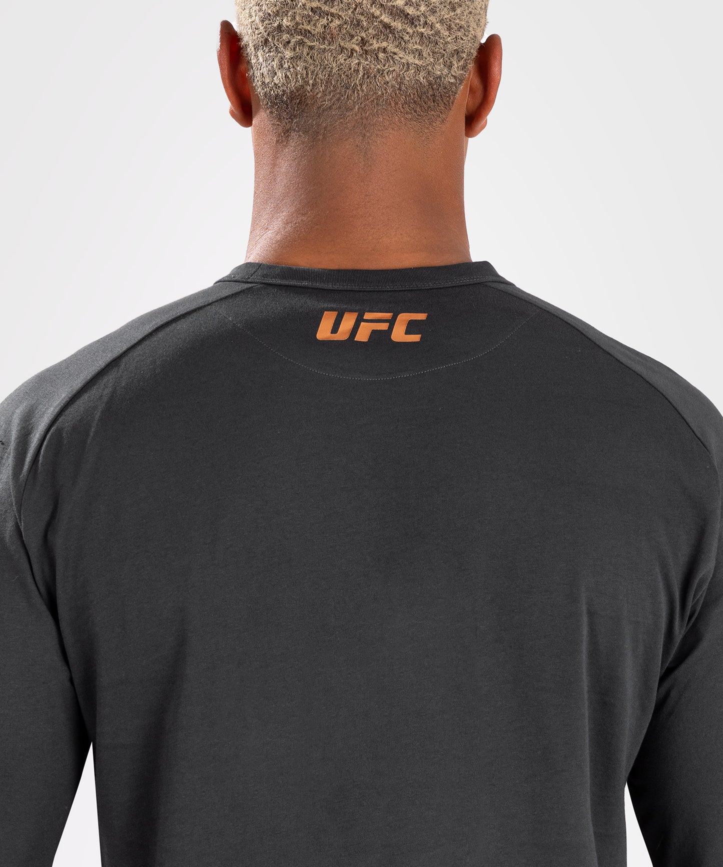T-Shirt À Manches Longues pour Hommes UFC Adrenaline by Venum Fight Week - Gris Anthracite