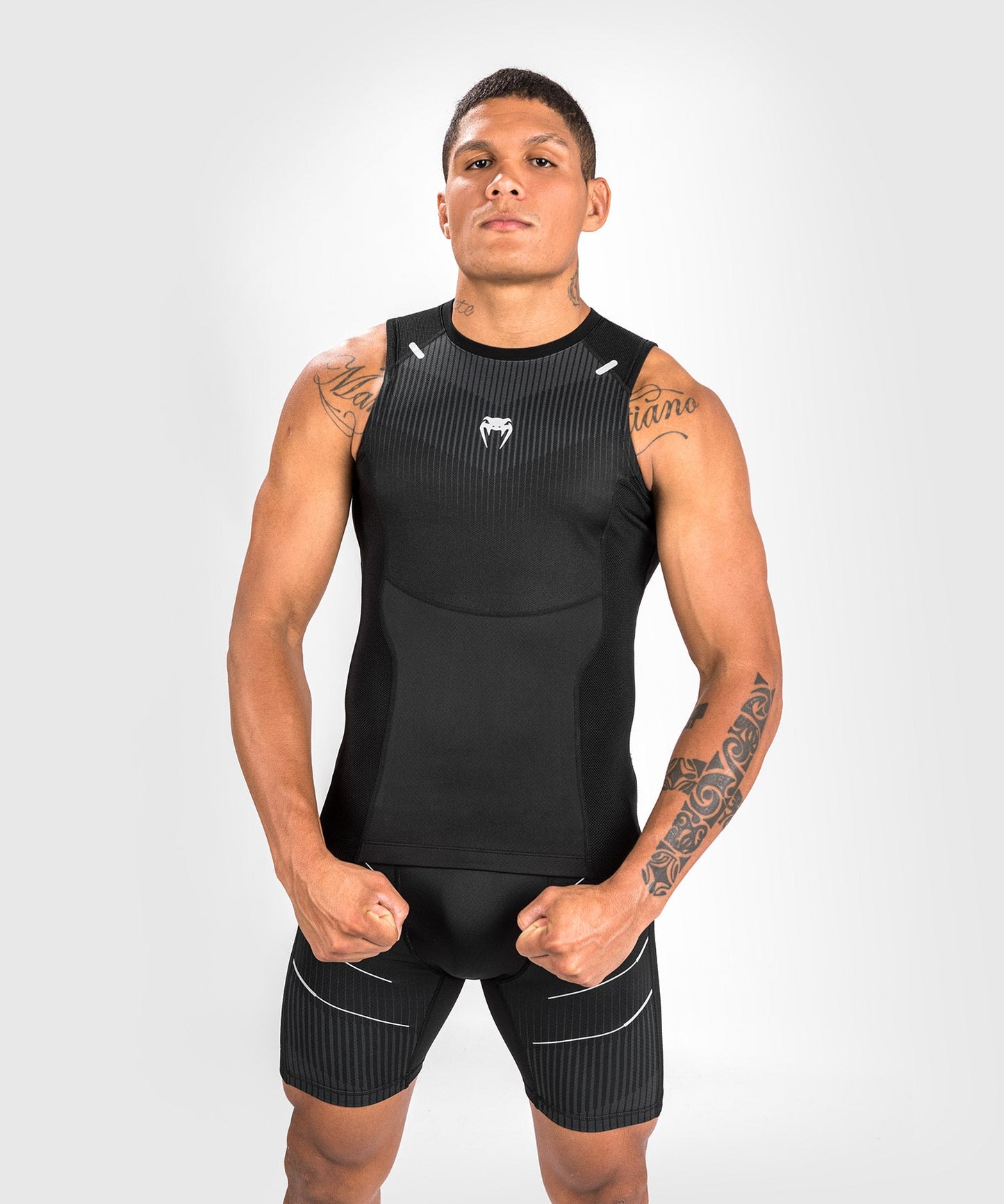 Venum Biomecha Sleeveless Rashguard - Black/Grey