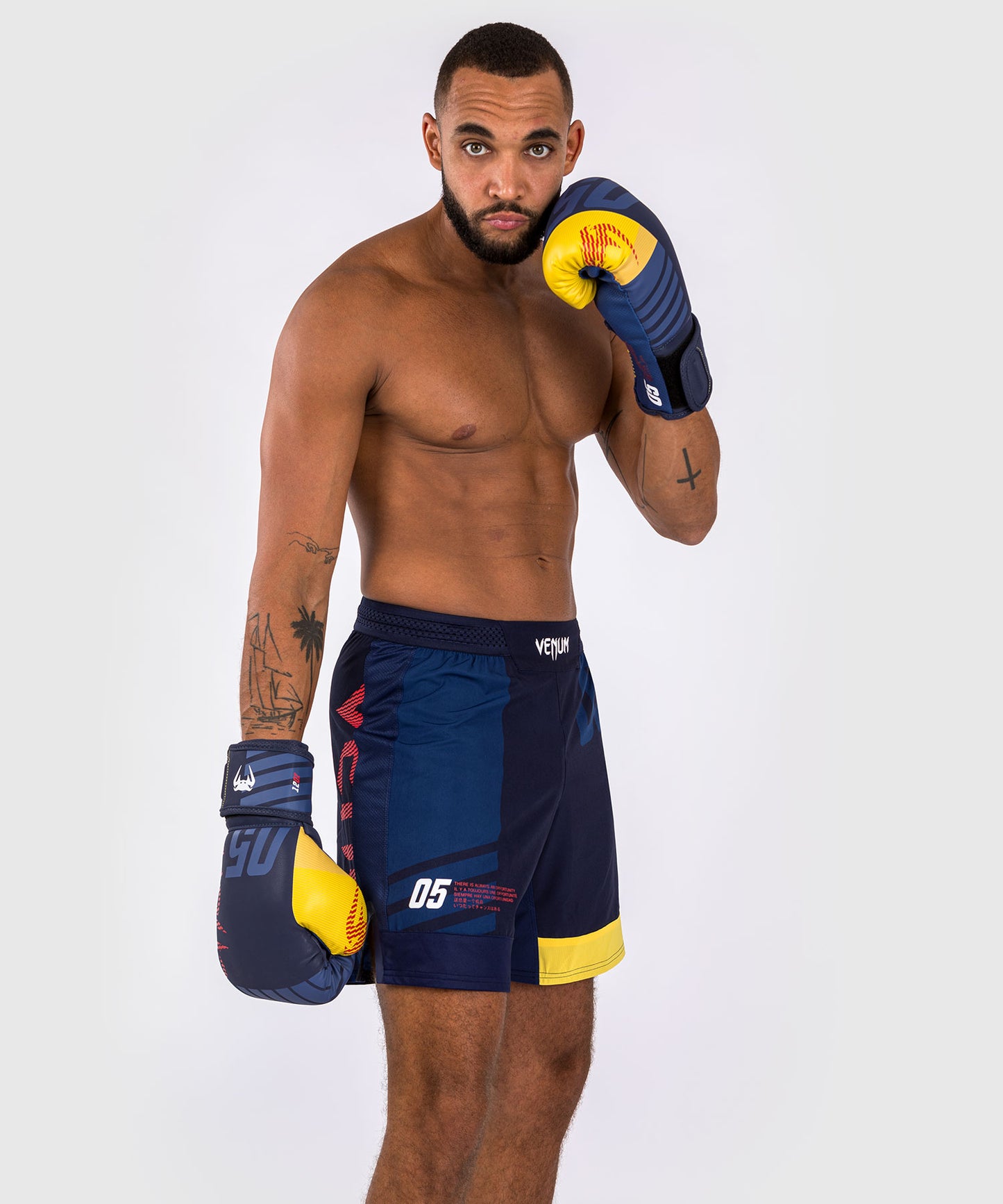 Venum Sport 05 Combat Shorts - Blau/Gelb