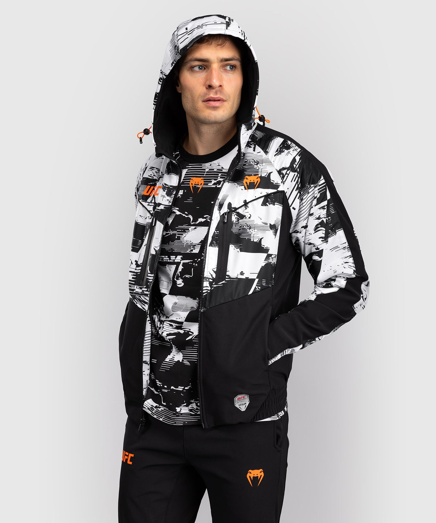 UFC Zenith by Venum Authentic Fight Week Zip Hoodie Herren - Weiß