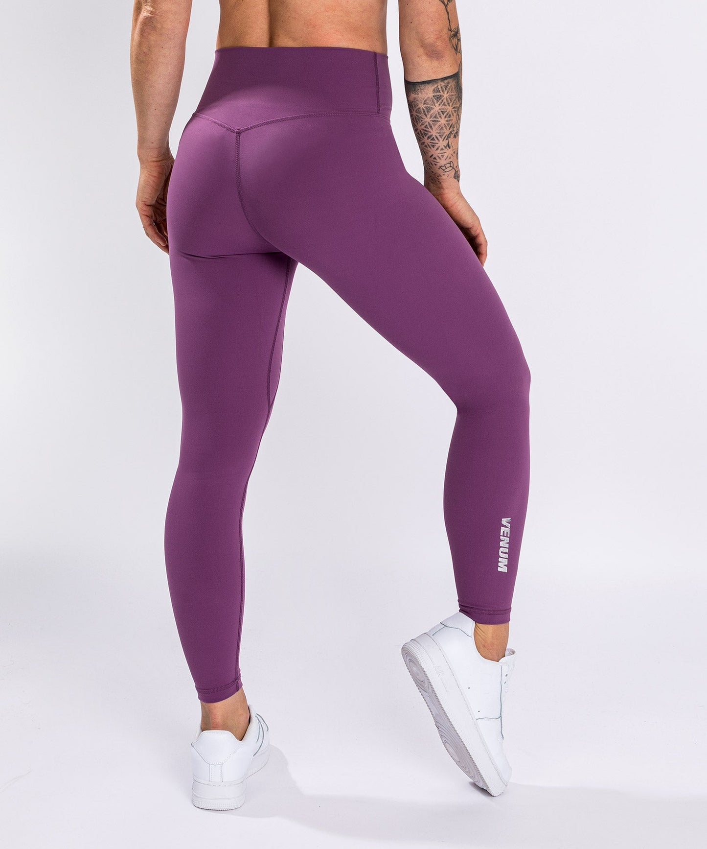 Venum Essential Lifestyle Leggings - Dark Orchid/Brushed Silver