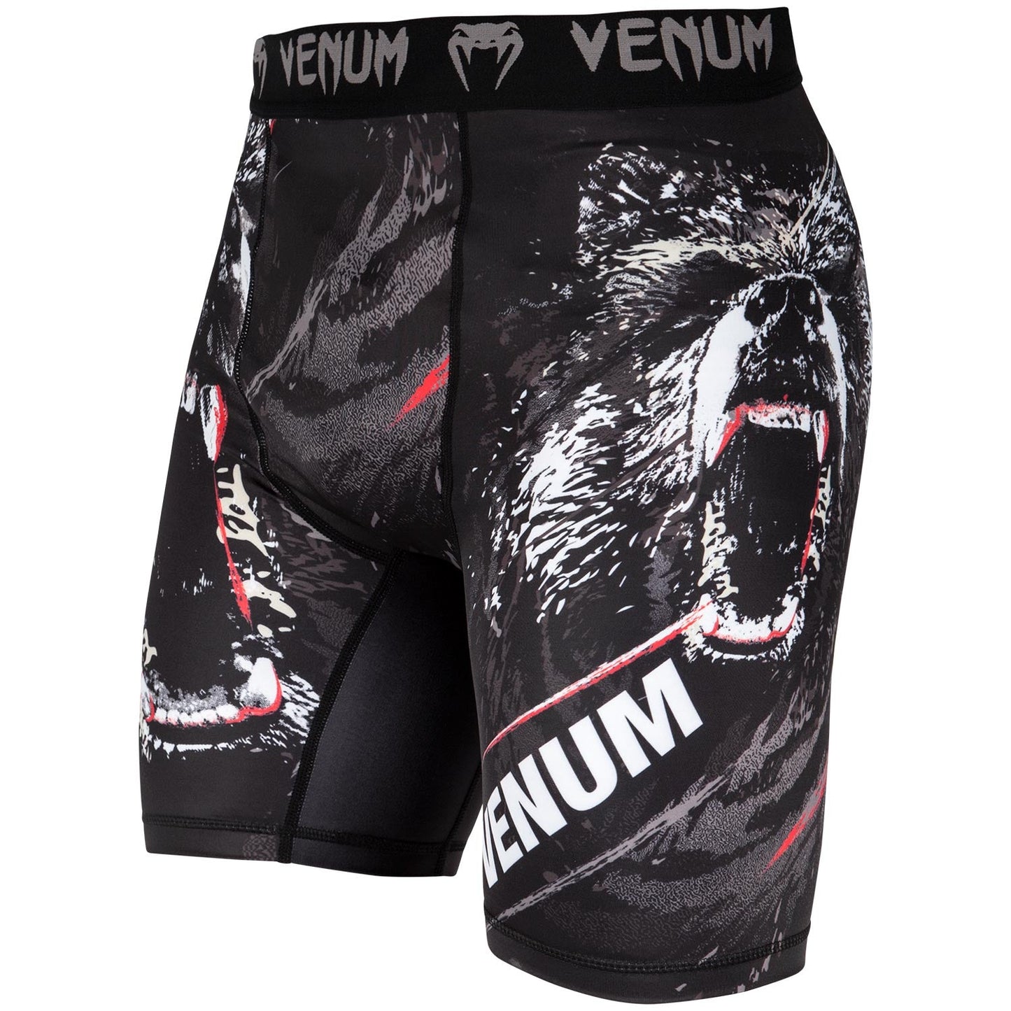 Venum Grizzli Compression Short - Black/White