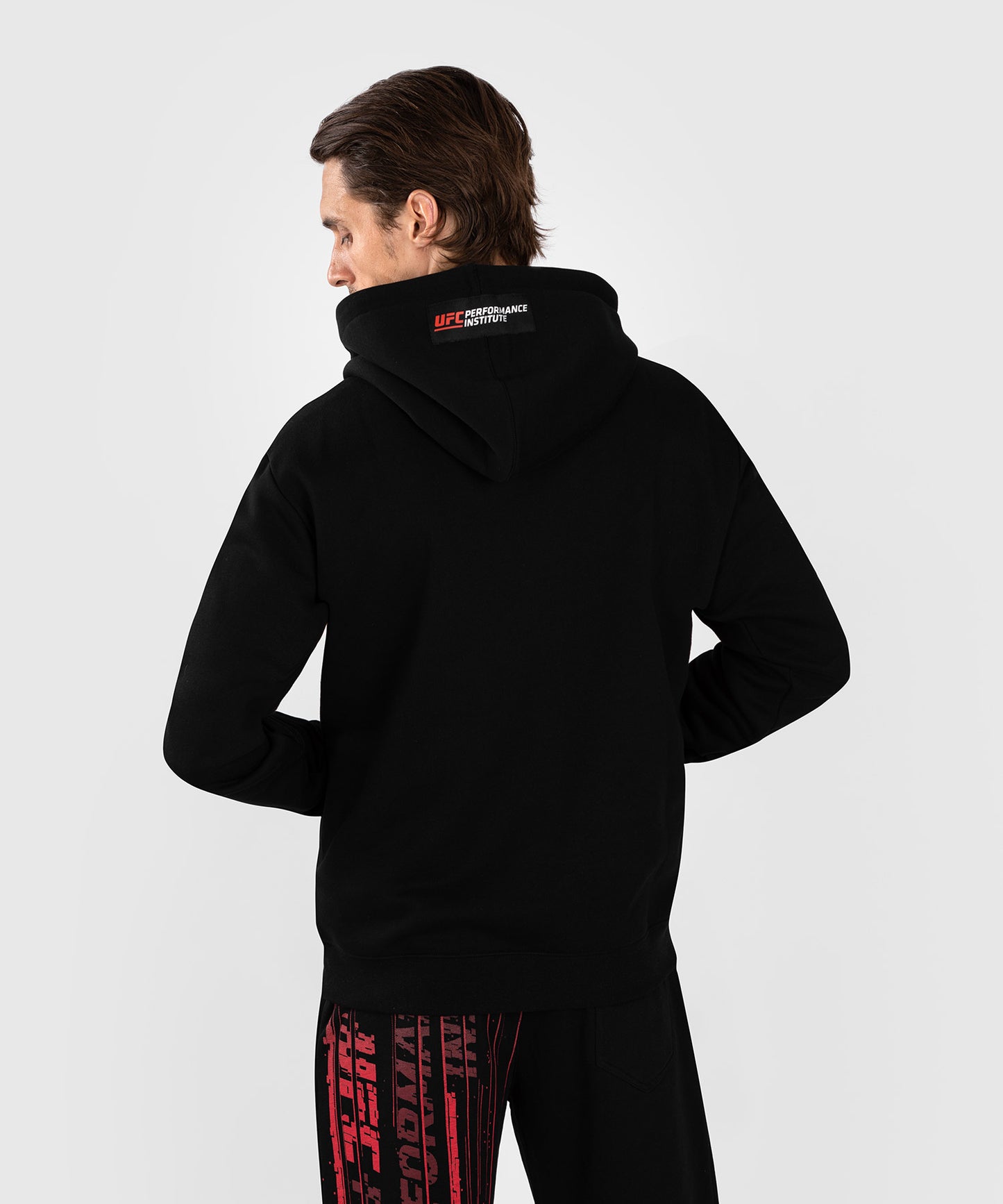 Sweatshirt à Capuche pour Hommes UFC Venum Performance Institute 2.0 - Noir/Rouge