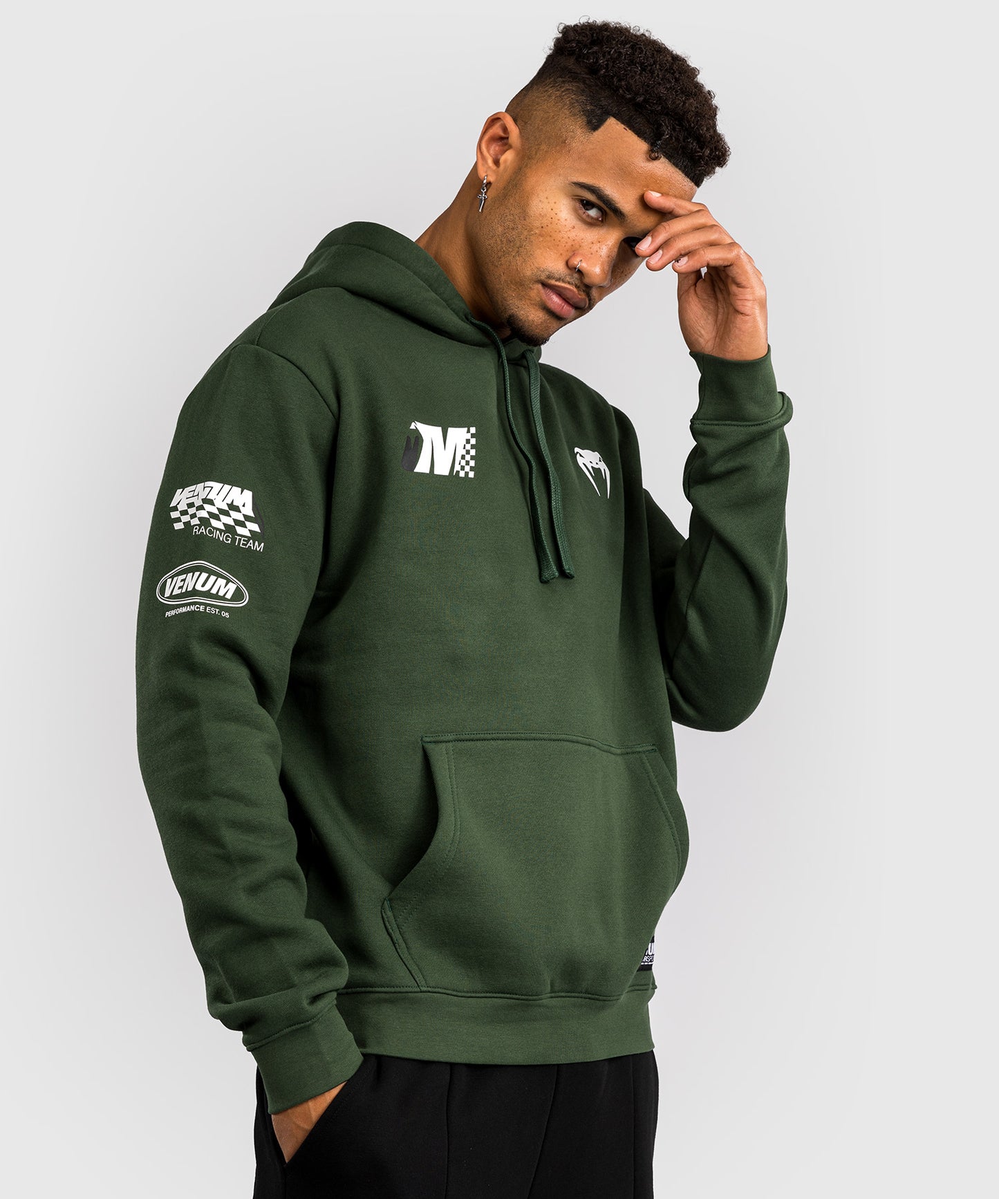 Venum Motorsport Hooded Sweatshirt - Deep Forest