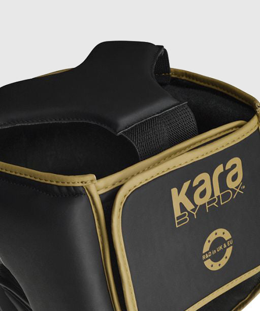 CASQUE DE BOXE F6 KARA RDX - NOIR/OR