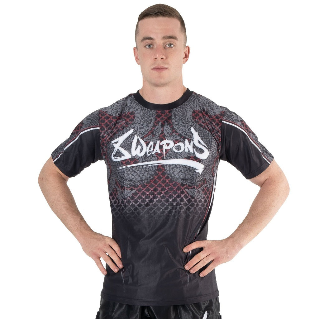 T-Shirt 8 Weapons Functional Naga Yant - Noir/Rouge