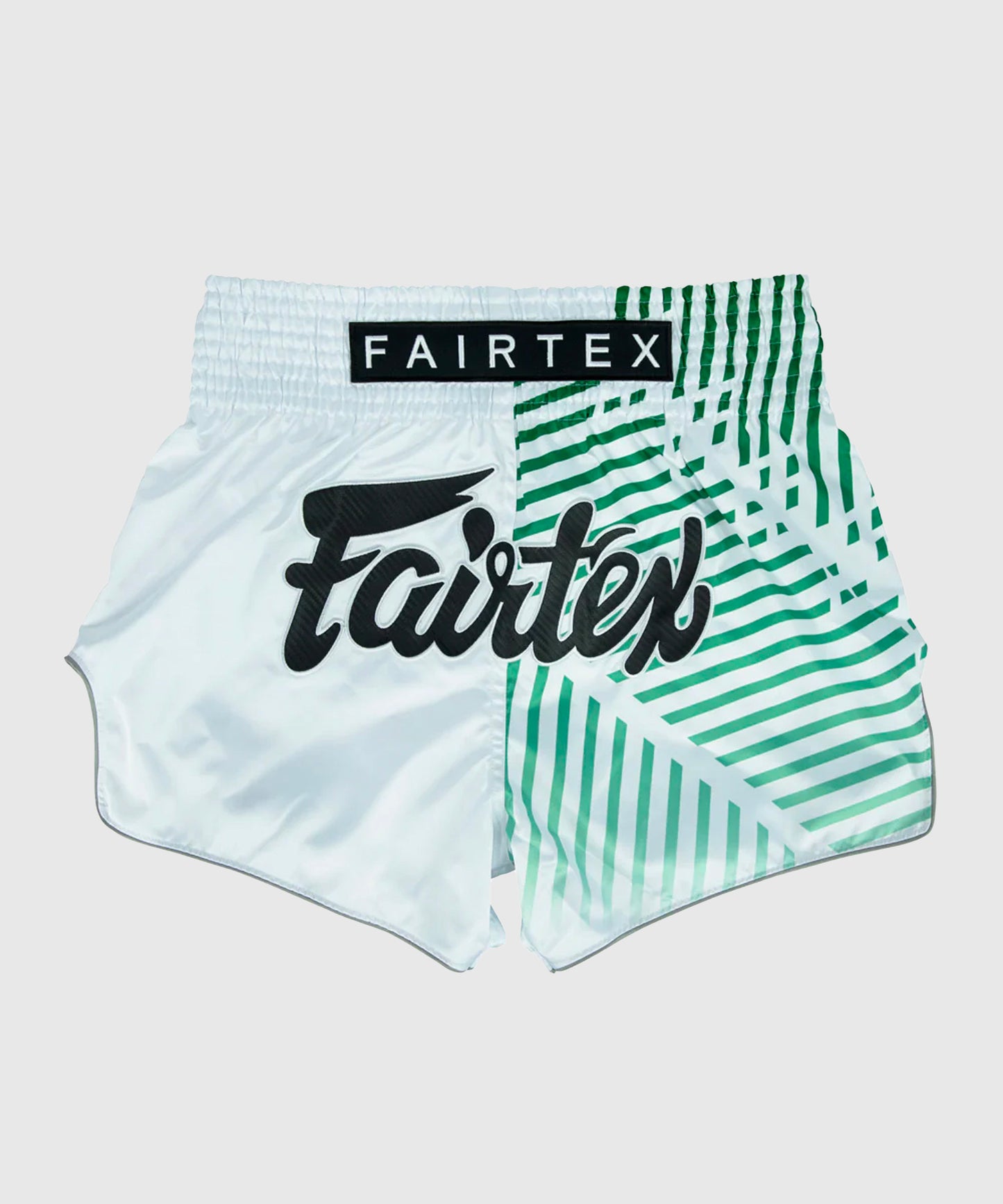 Short Muay Thaï Fairtex Racer - Blanc/Vert