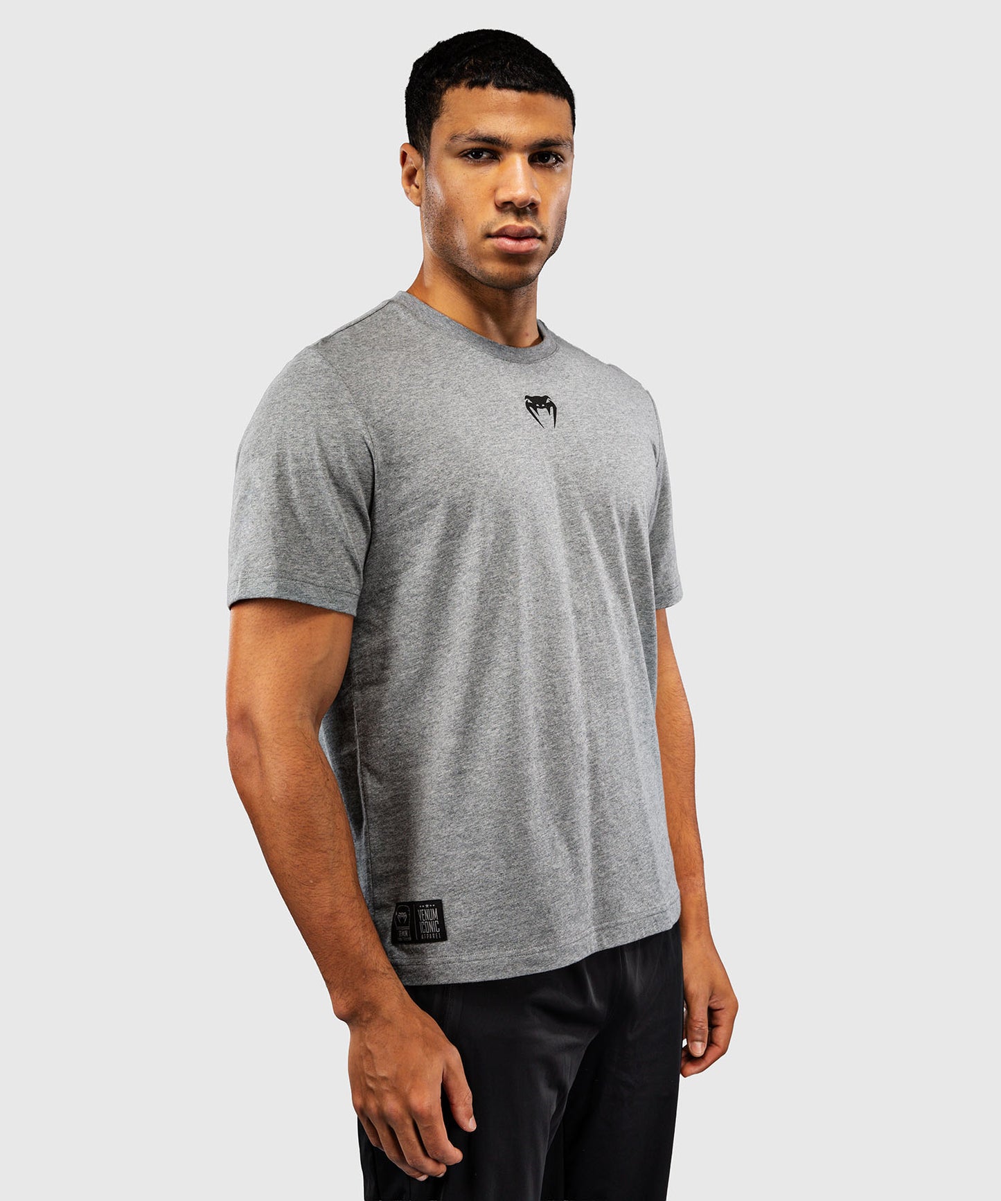 Venum Fight Icon T-Shirt aus Baumwolle - Mélange Grau