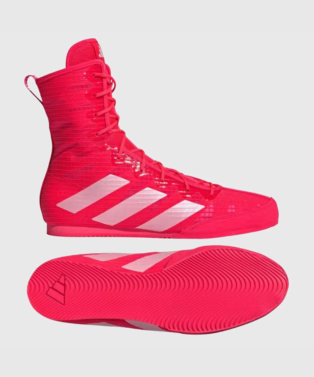 Adidas Box Hog 4 Boxschuhe - Rot/Weiß