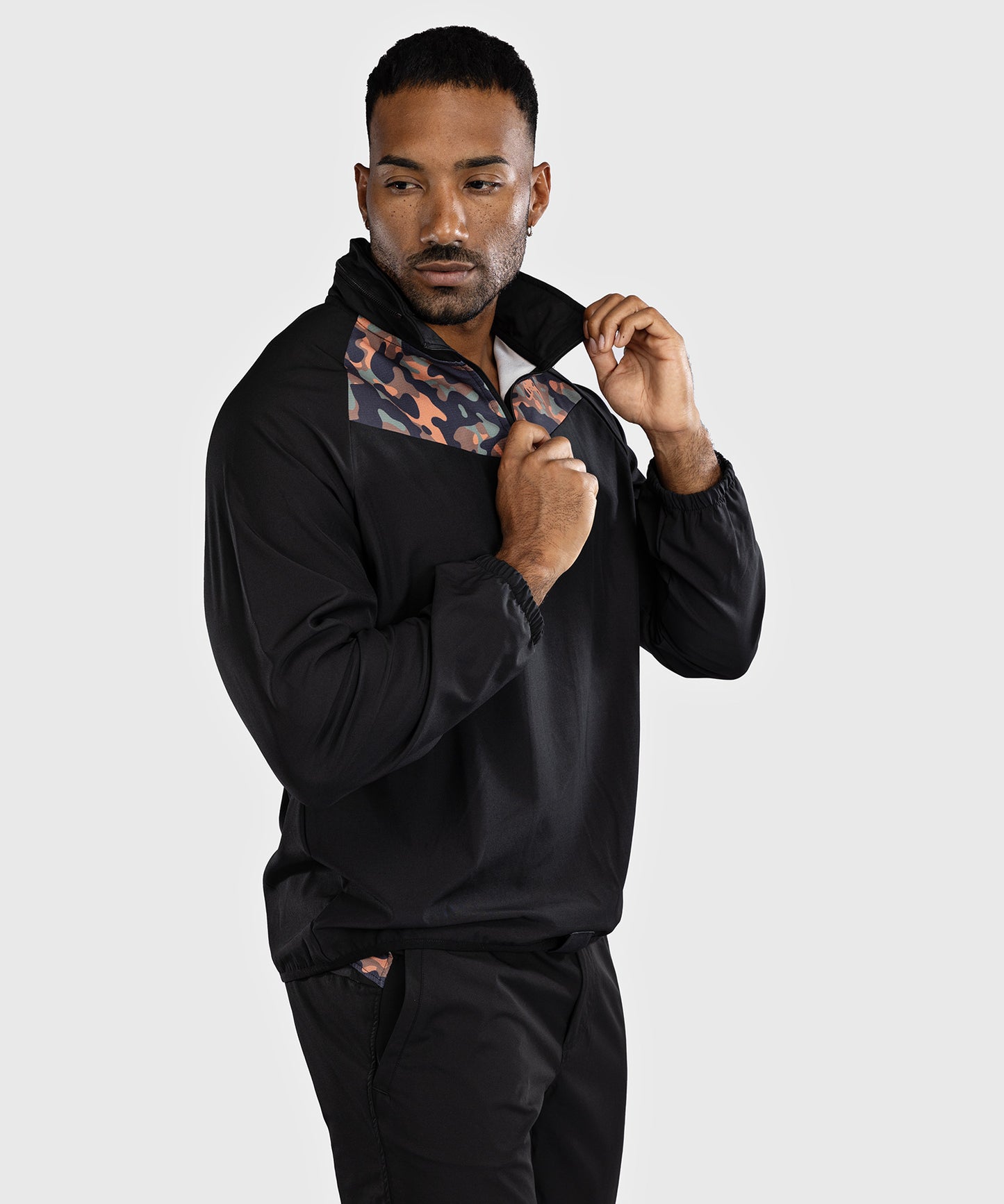 Venum Jungle Ops Track Jacket - Black/Khaki Camo