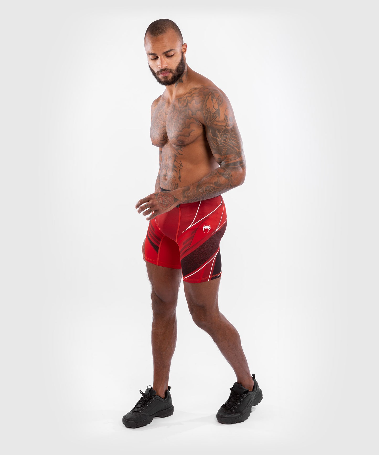 Short de compression pour Hommes UFC Venum Authentic Fight Night - Coupe Longue - Rouge